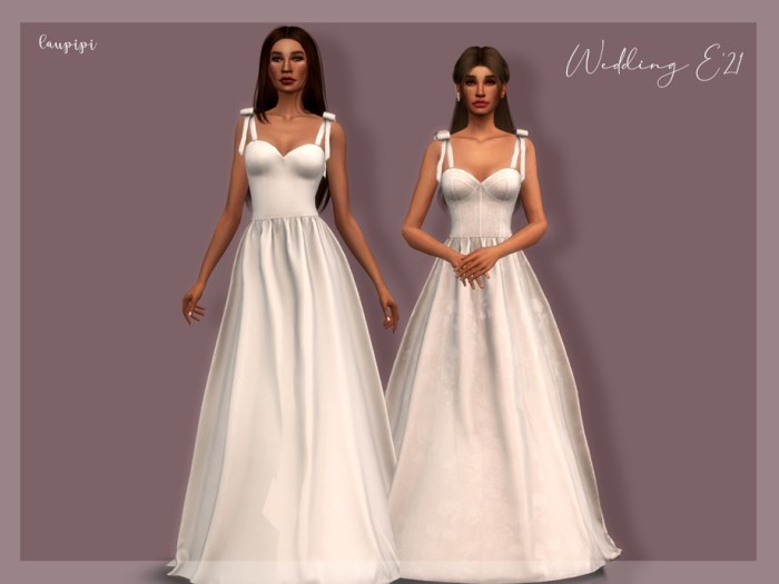 Sims 4 wedding dresses